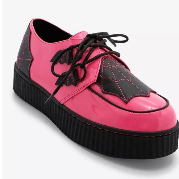 Strange Cvlt Shoes - Strange Cvlt Hot Pink Patent Krypt Creepers NWT Size 9 Women’s
